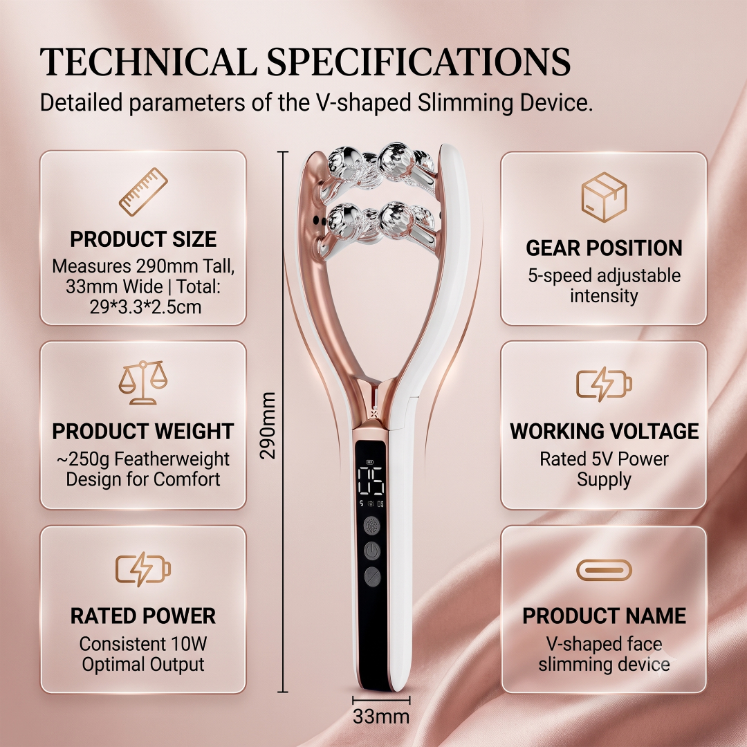 RF & Microcurrent V-Shape Facial Sculpting Roller