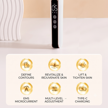 RF & Microcurrent V-Shape Facial Sculpting Roller