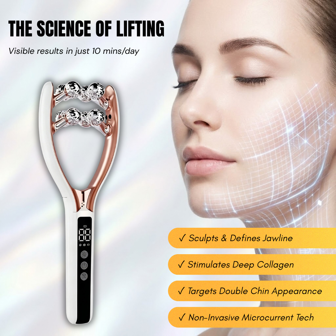 RF & Microcurrent V-Shape Facial Sculpting Roller