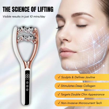 RF & Microcurrent V-Shape Facial Sculpting Roller