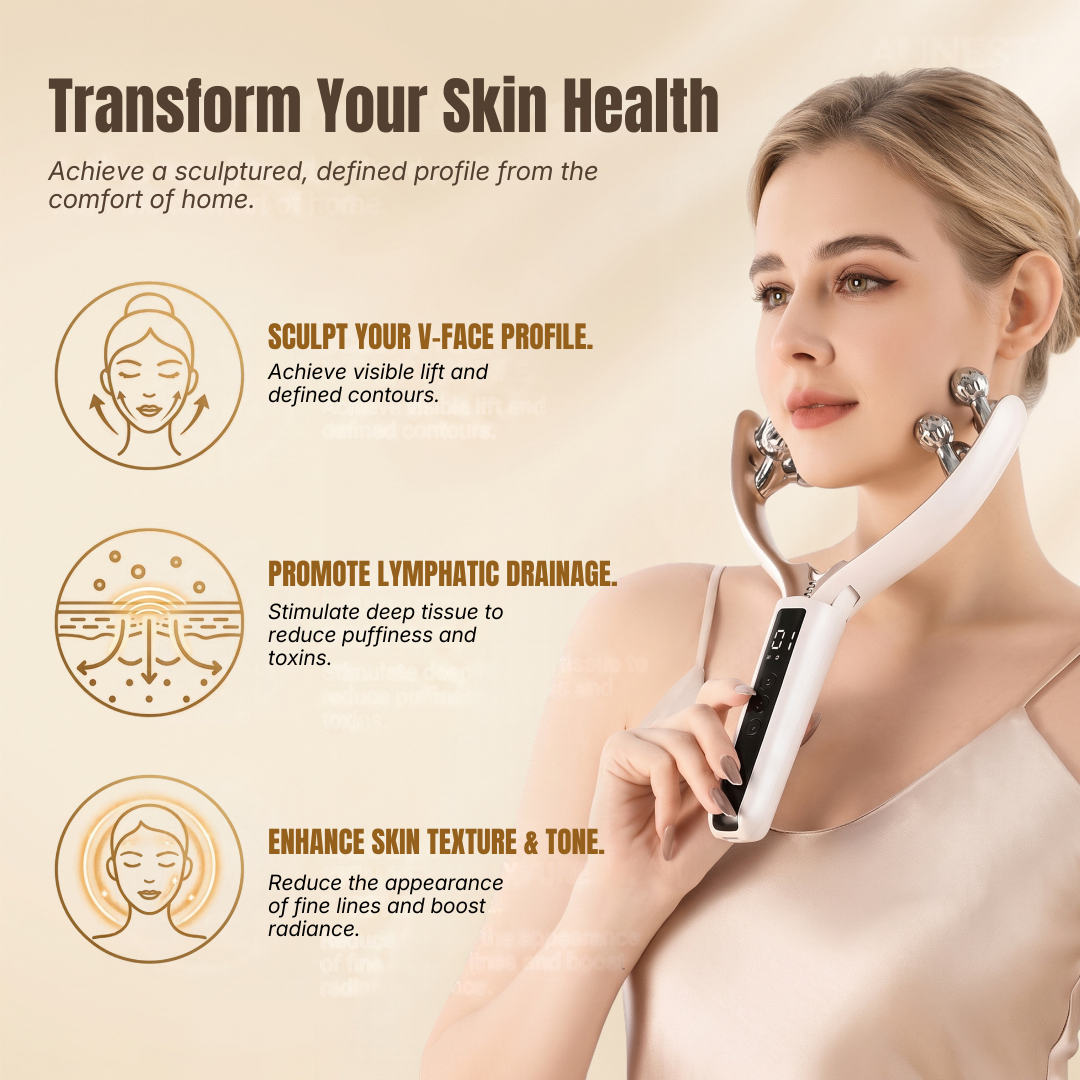 RF & Microcurrent V-Shape Facial Sculpting Roller