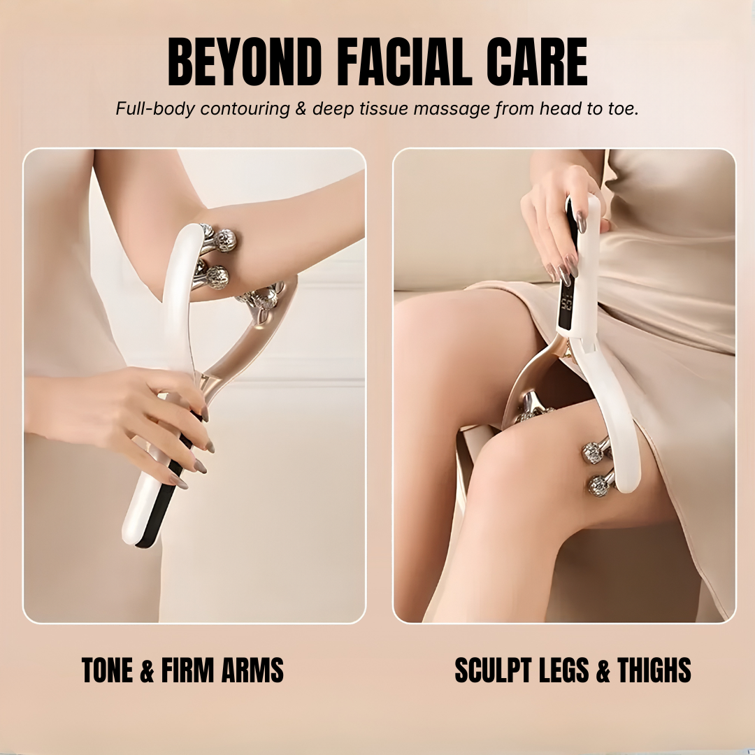 RF & Microcurrent V-Shape Facial Sculpting Roller