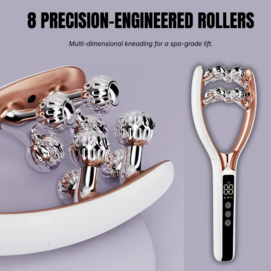 RF & Microcurrent V-Shape Facial Sculpting Roller