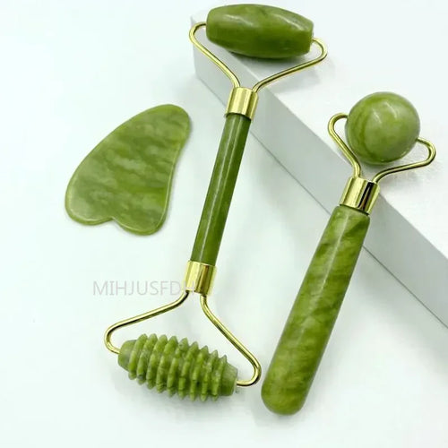 The Morning Depuffing Jade Roller & Gua Sha Kit