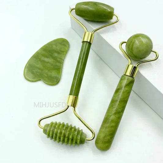 The Morning Depuffing Jade Roller & Gua Sha Kit