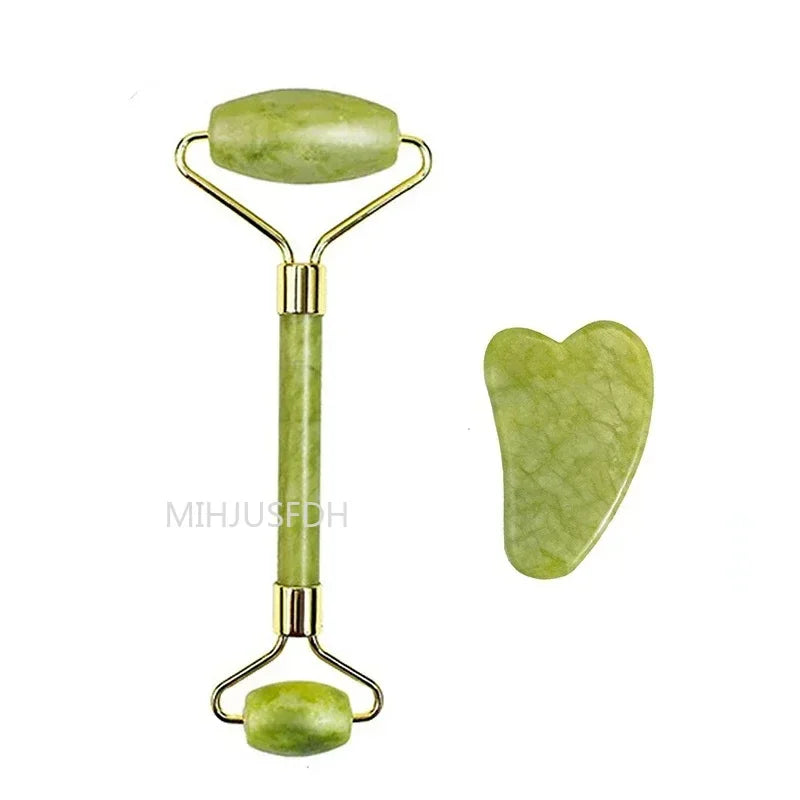 The Morning Depuffing Jade Roller & Gua Sha Kit