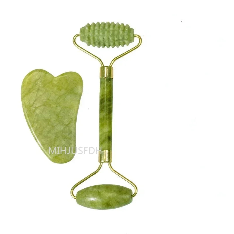 The Morning Depuffing Jade Roller & Gua Sha Kit