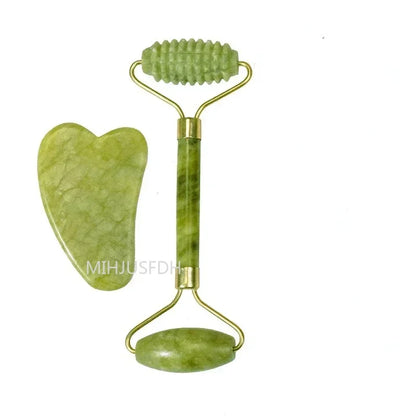 The Morning Depuffing Jade Roller & Gua Sha Kit