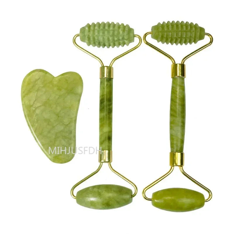 The Morning Depuffing Jade Roller & Gua Sha Kit