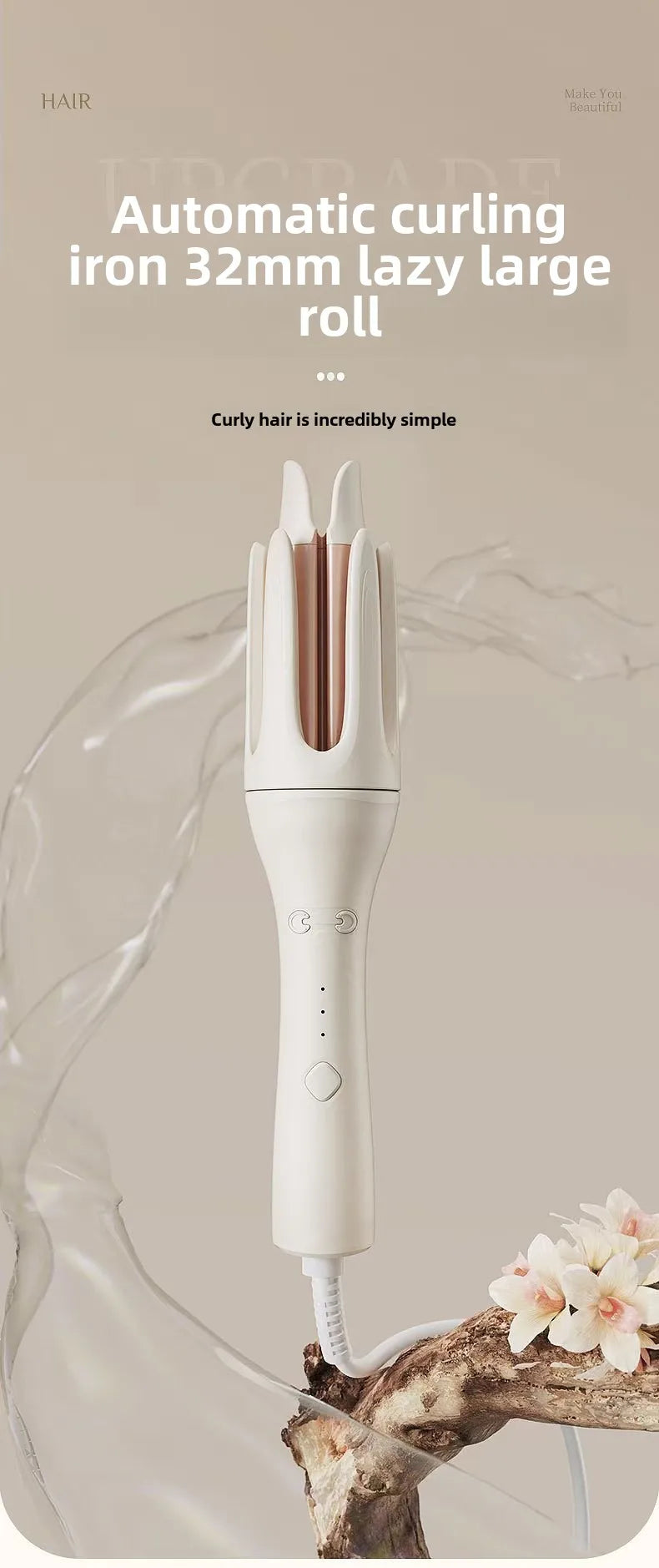 Anti-Scald Automatic Rotating Hair Curler