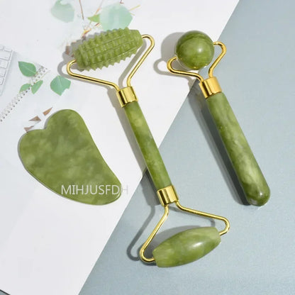 The Morning Depuffing Jade Roller & Gua Sha Kit